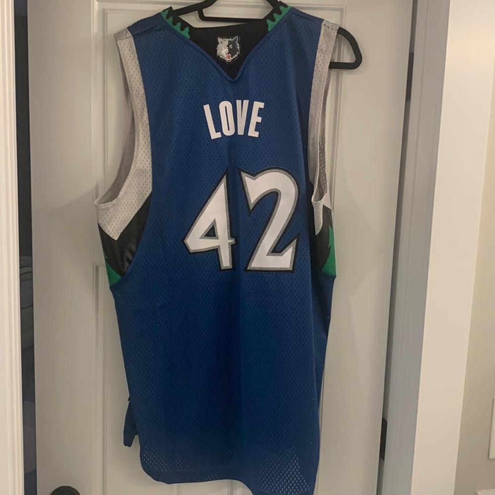 Adidas Kevin Love Minnesota Timberwolves #42 NBA Jersey Adult Men's Large